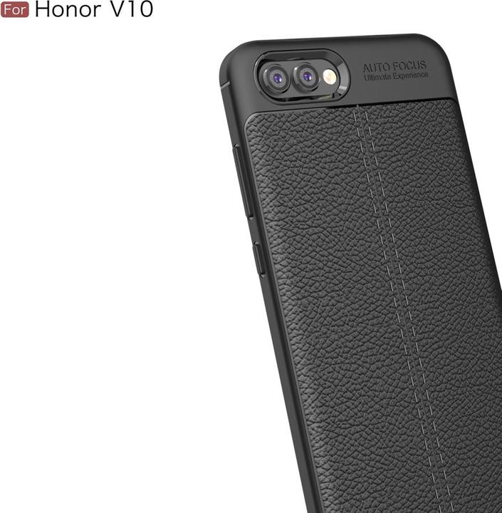 Actual product image Screenguard Honor View 10 Case Leather Design TPU Cover (Honor View 10)