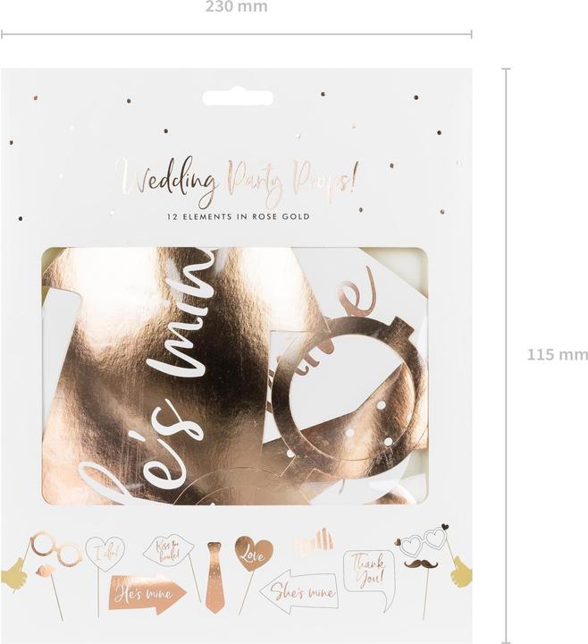 Produktbild Partydeco Photo Booth Wedding Set