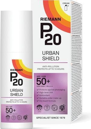 P20 Riemann Urban Shield SPF 50+ Face UV Protection Cream 50g (Sonnencreme, SPF 50+)
