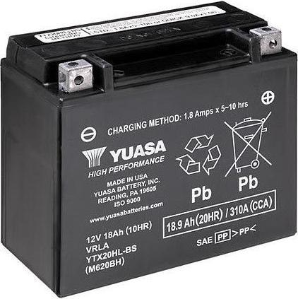 Produktbild Yuasa YTX20HL AGM Motorradbatterie 18Ah 12V (DIN 81800 / DIN 82003) (12 V, 18 Ah)