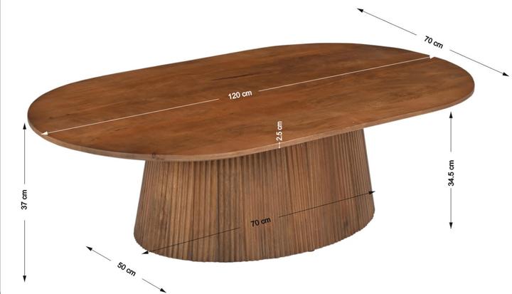 Image du produit SIT Möbel Mango Natural (120 x 70 x 37 cm)