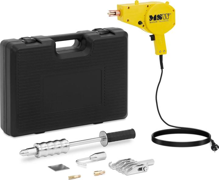 Produktbild MSW Mobiler Ausbeulspotter Punktschweissgerät Komplettset 1500 A 2000 W 230 V Zubehör