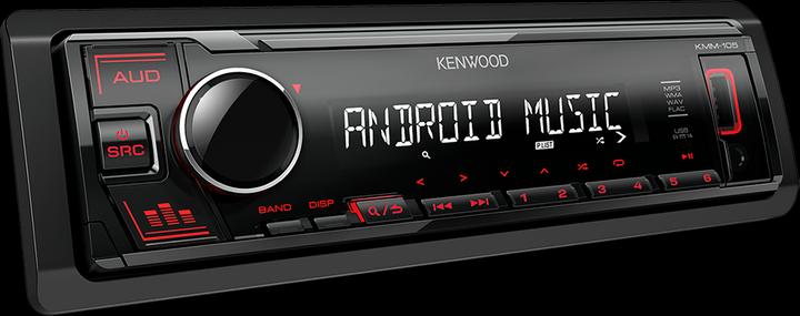 Actual product image Kenwood KMM-105RY USB MP3 / WMA car stereo with AUX input