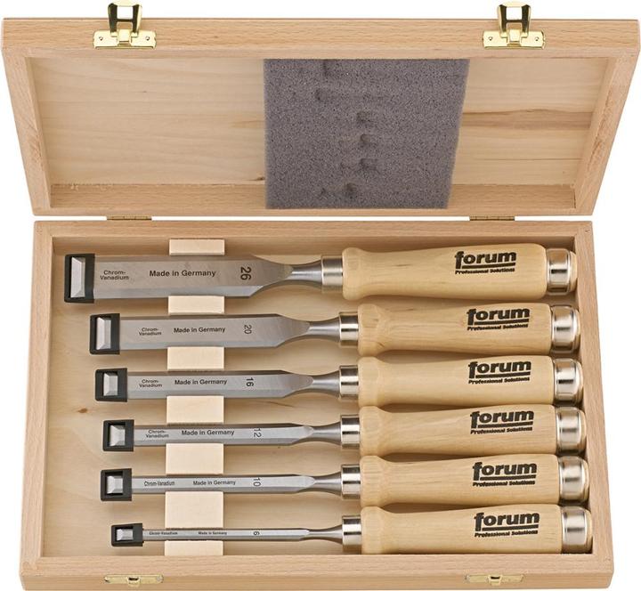 Produktbild Forum Professional Solutions Stechbeitel-Satz mit Holzheft, Kasten (10 mm)