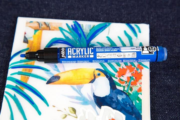 Actual product image Pebeo Acrylic Marker Fine 1,2mm Tip (White, 1.20 mm)