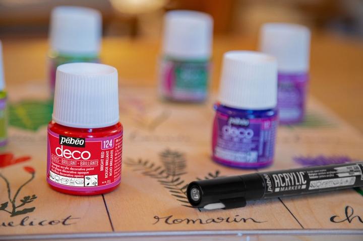 Actual product image Pebeo Deco Glossy acrylic paint (Fuchsia, 45 ml)