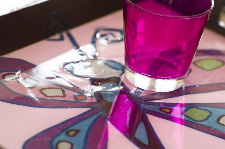 Actual product image Pebeo Vitrea 160 Glossy Vivid Pink (Fire Pink, 45 ml)
