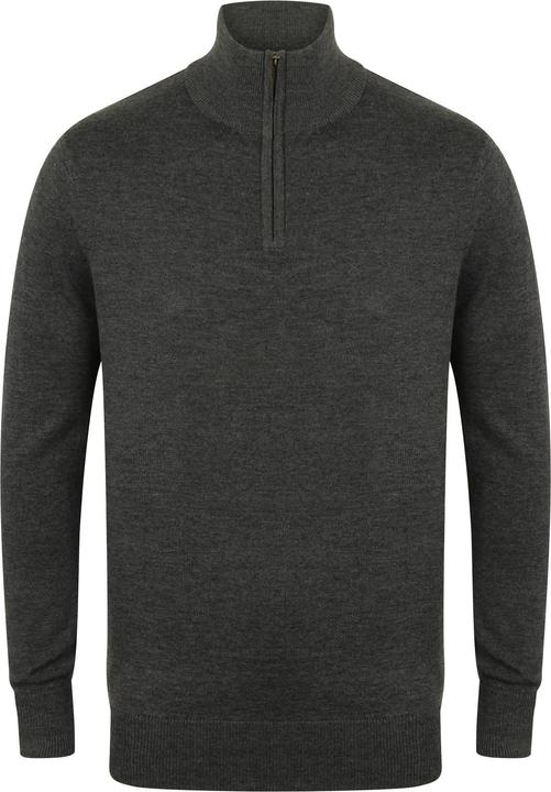 Produktbild Henbury 14 Zip Langarm Pullover (M)
