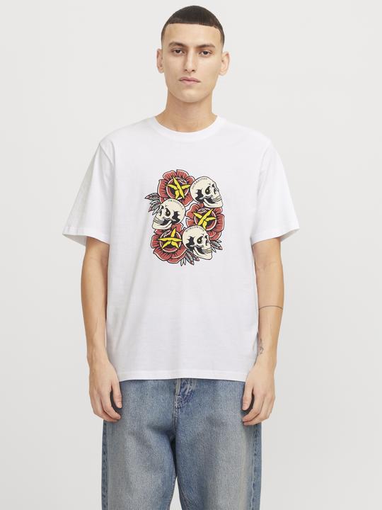 Image du produit Jack & Jones Joranatomy Skull Tee Ss Crew Neck Ln (M)
