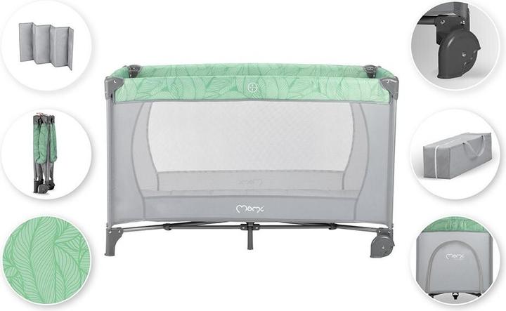 Actual product image MoMi Reisebett BELOVE grün