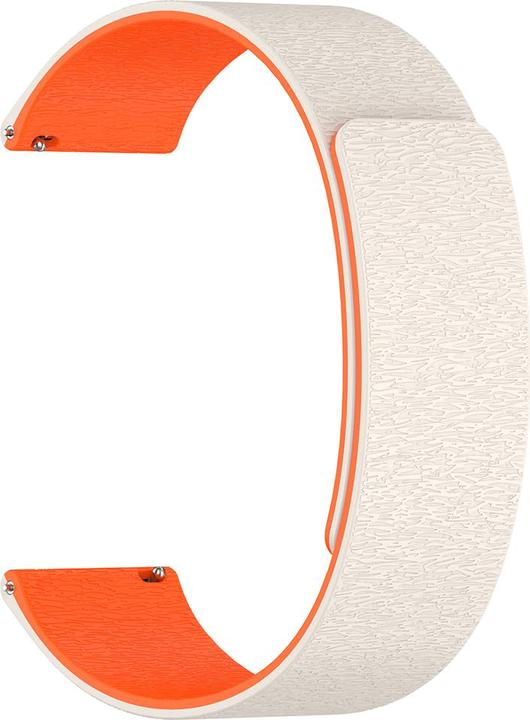 Produktbild Techsuit - Watchband 18mm (W074) - Huawei Watch GT 4 41mm - Beige / Orange (Silikon)