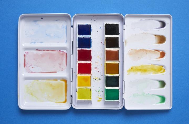 Produktbild Pebeo Feine Aquarellfarben Aquarell Farbkasten: 12 Halbe Näpfchen