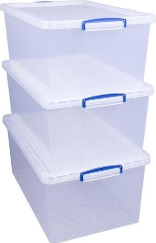 Immagine prodotto Really Useful Box Scatola di plastica da 3 pezzi (70 x 44 x 28 cm, 62 l)