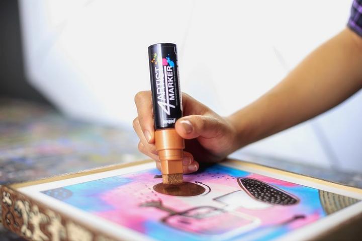 Actual product image Pebeo 4Artist Marker 15mm flat (Copper)