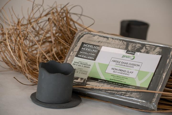 Productafbeelding Pebeo Gédéo Zelfdrogende Klei Zwart 1.5 Kg Blok (Zwart)