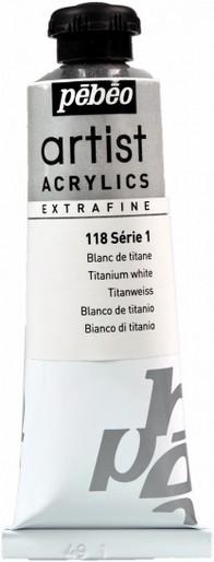 Produktbild Pebeo Artist Acrylics Extrafein Acrylfarben (Titanweiss, 37 ml)