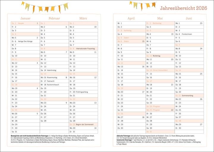 Produktbild Rosina Wachtmeister Kalenderbuch A6 2026 (A6, Deutsch)