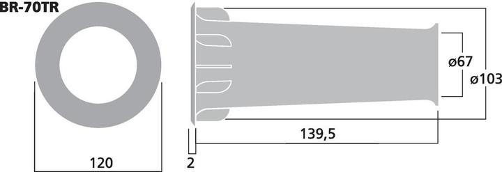 Produktbild Monacor Bassreflexrohr SV=38