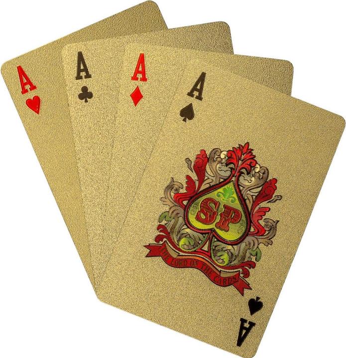 Image du produit Games Planet Jeu de cartes de poker Or