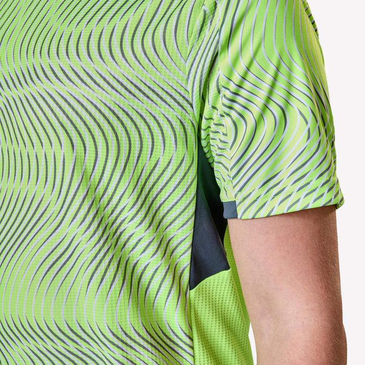 Produktbild Kipsta Damen/Herren Fussball Trikot kurzarm - VIRALTO Wave gelb/grau (XL)