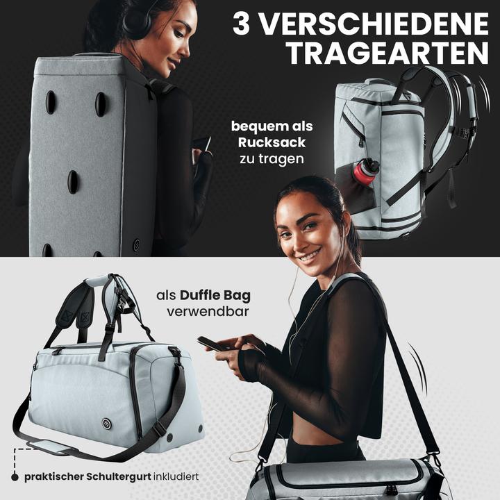 Immagine prodotto BeMaxx Borsa da allenamento per lo sport, 40L, Sage (40 l)