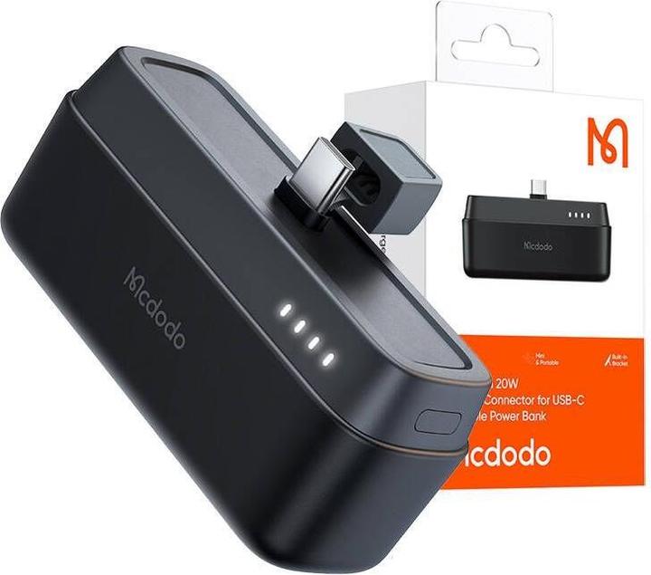 Produktbild Mcdodo Power Bank MC-6301 20W, 5000mAh to USB-C (black) (5000 mAh, 20 W, 18.50 Wh)