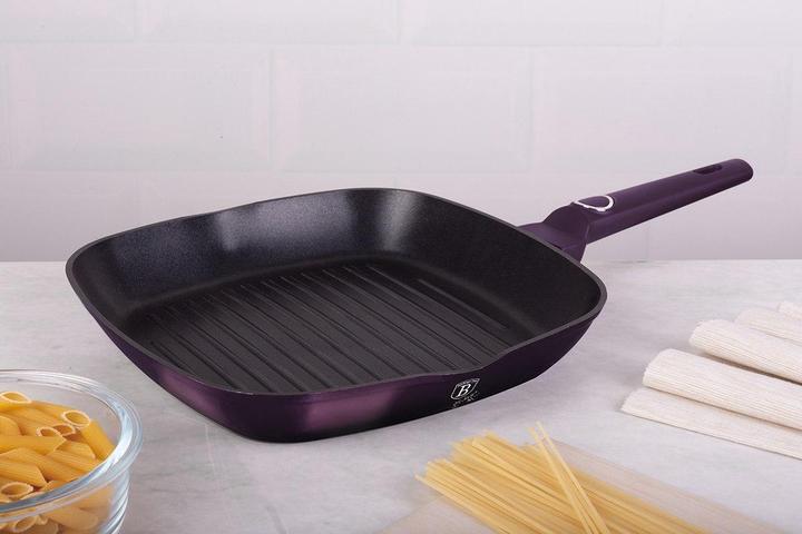 Actual product image BerlingerHaus TITANI GRILL BH-6634 PURPLE (Grill pan, Aluminium)
