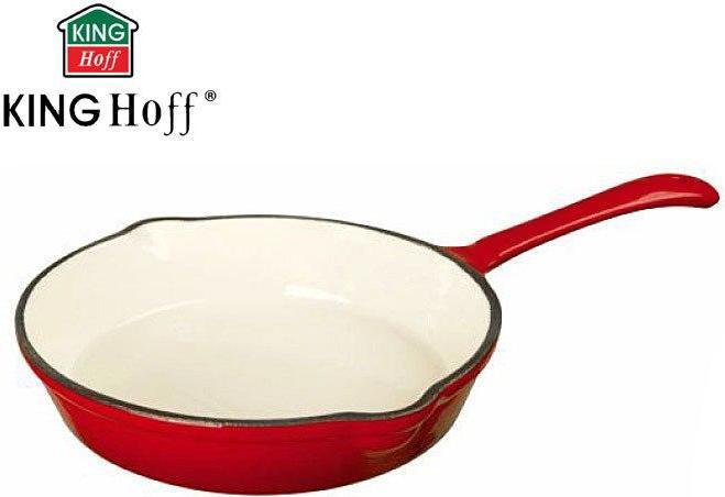 Productafbeelding Kinghoff GEVENEELDE gietijzeren pan 20cm KH-2261 (Kookpotten en pannenset, Gietijzer)