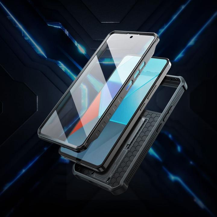 Produktbild Tech-Protect Kevlar Cam+ case for Xiaomi Redmi Note 13 Pro 5G / Poco X6 5G - black (Xiaomi Redmi Note 13 Pro 5G)