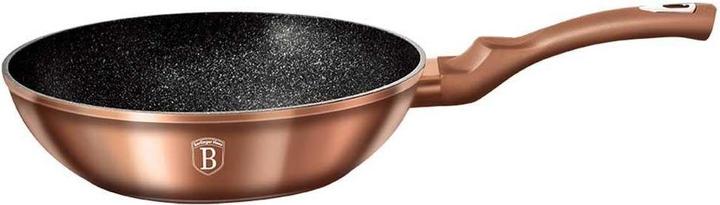 Productafbeelding BerlingerHaus WOK FRYER GRANITE 28cm BERLINGER HUIS ROZE GOUD BH-1512 (28 cm, Wokpan, Aluminium)