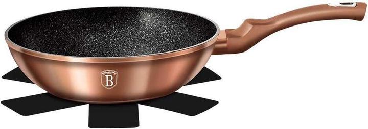 Productafbeelding BerlingerHaus WOK FRYER GRANITE 28cm BERLINGER HUIS ROZE GOUD BH-1512 (28 cm, Wokpan, Aluminium)
