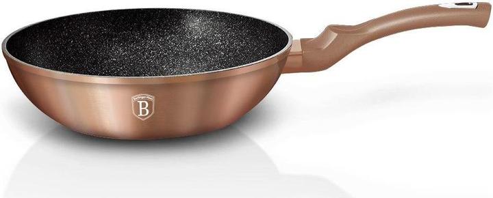 Productafbeelding BerlingerHaus WOK FRYER GRANITE 28cm BERLINGER HUIS ROZE GOUD BH-1512 (28 cm, Wokpan, Aluminium)