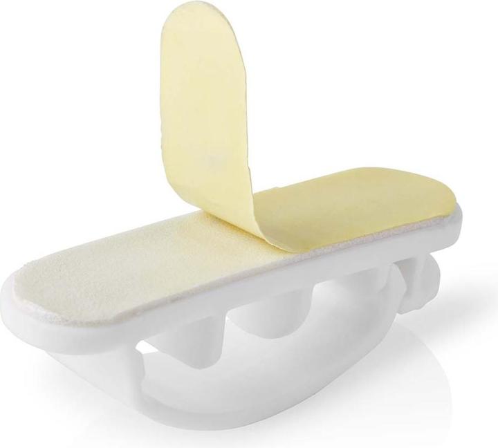 Immagine prodotto Nedis Gestione dei cavi Clip bloccate 3 pezzi in silicone 55 mm Bianco