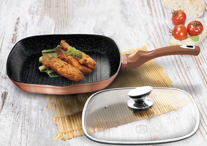 Produktbild BerlingerHaus GRANITE GRILL 28 cm ROSE GOLD BH-1610 (Edelstahl)
