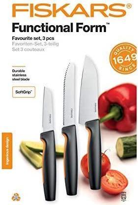 Actual product image Fiskars Functional Form Favorite 3 pcs. knife set 1057556 (12 cm)