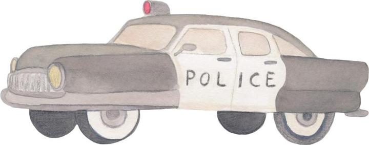 Produktbild That's mine Wandsticker Polizei Auto