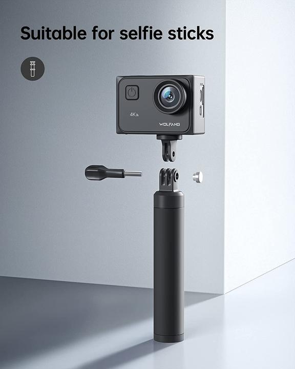 Produktbild Wolfang Action Cam 4K 60FPS, GA300, 2 Akkus und Zubehör