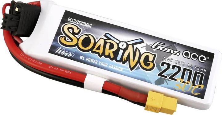 Produktbild Gens Ace Akumulator G-Tech Soaring 2200mAh 7.4V 30C 2S1P XT60 (7.40 V, 2200 mAh)