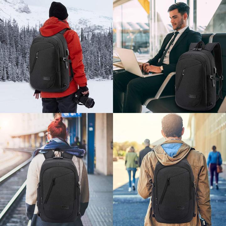 Image du produit Wenig Sacoche antivol pour ordinateur portable (15,6 pouces, noir)