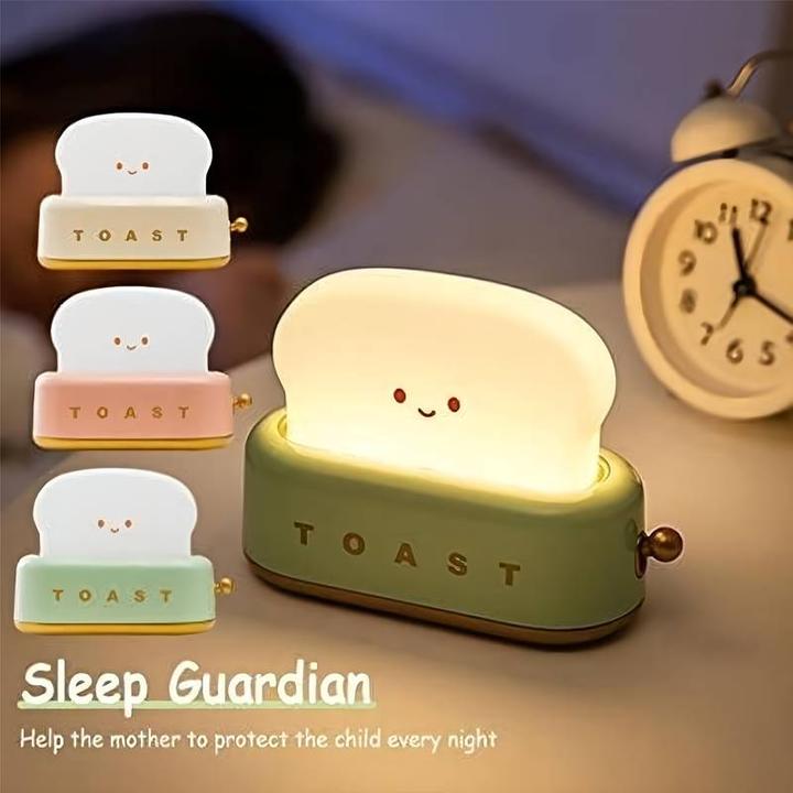 Immagine prodotto PhoneLook Lampada da tavolo a LED a forma di simpatico tostapane Luce notturna per bambini USB-C