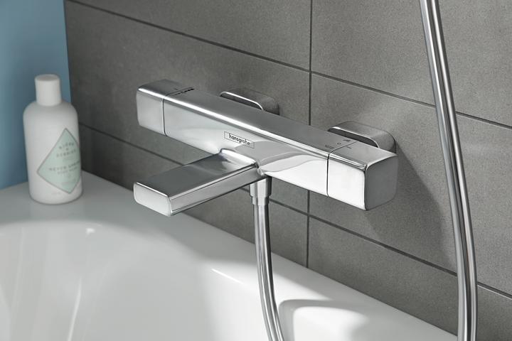 Actual product image hansgrohe HG ECOSTAT E surface-mounted bath thermostat chrome