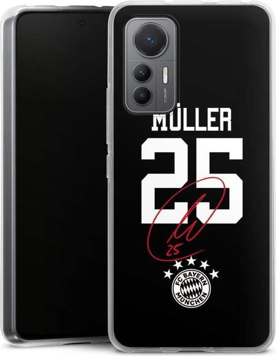 Produktbild DeinDesign Silikon Hülle für Xiaomi 12 Lite 5G Handyhülle Case Smartphone Schutzhülle FC Bayern München FCB (Xiaomi 12 Lite 5G)