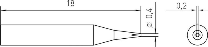 Actual product image Weller Erem Soldering tip RT 1SC (Soldering tip)