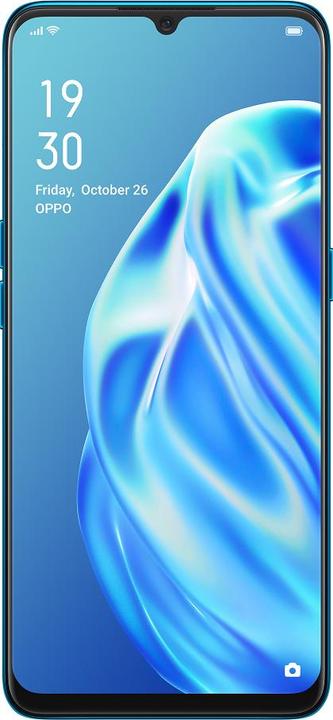 Actual product image OPPO A91 (128 GB, Blazing blue, 6.40", Dual SIM + SD, 48 Mpx, 4G)
