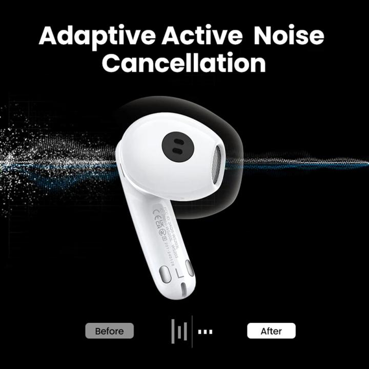 Actual product image Ugreen HiTune H6 Pro Hybrid in-ear headphones with noise cancellation WS203 (white) (ANC, Wireless)