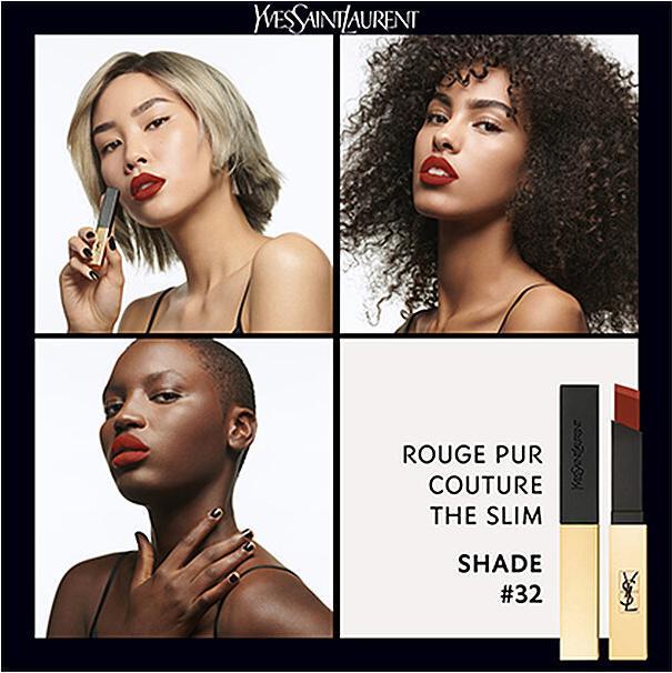 Actual product image Yves Saint Laurent Rouge Pur Couture The Slim Dare to Rouge 32 (No. 32 - Dare to Rouge)