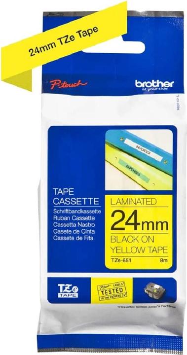 Image du produit Brother Bande laminée (2.40 cm, Jaune)