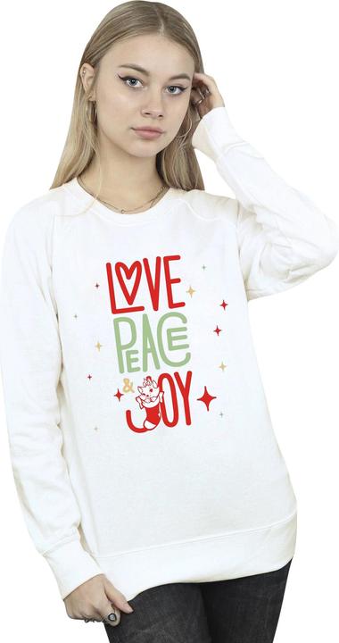 Disney The Aristocats Marie Love Peace Joy Sweatshirt (L)