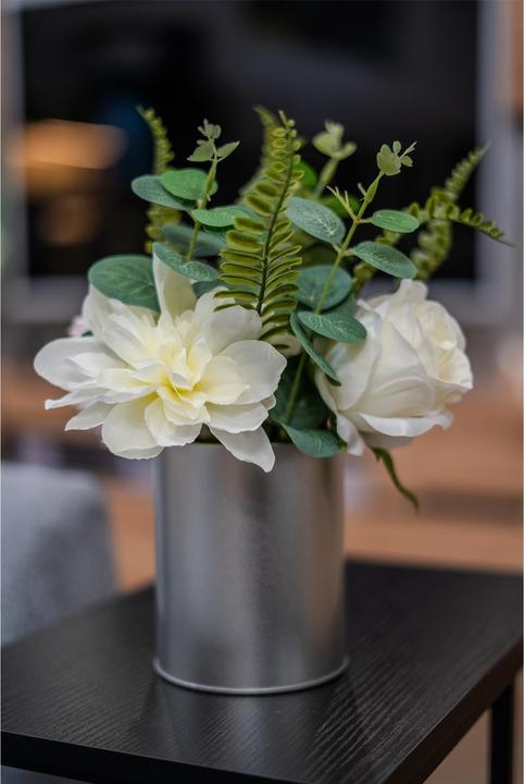 Produktbild NTK-Collection Kunstblume weisse Jasmin in Vase (28 cm)