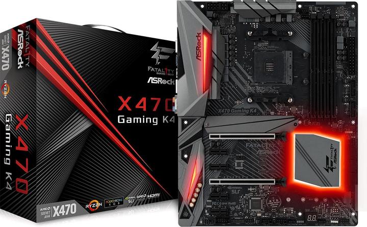 Produktbild AsRock Fatal1ty X470 Gaming K4 (AM4, AMD X470, ATX)